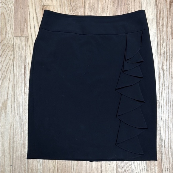 White House Black Market Dresses & Skirts - Pencil Skirt - Ruffled Black WHBM